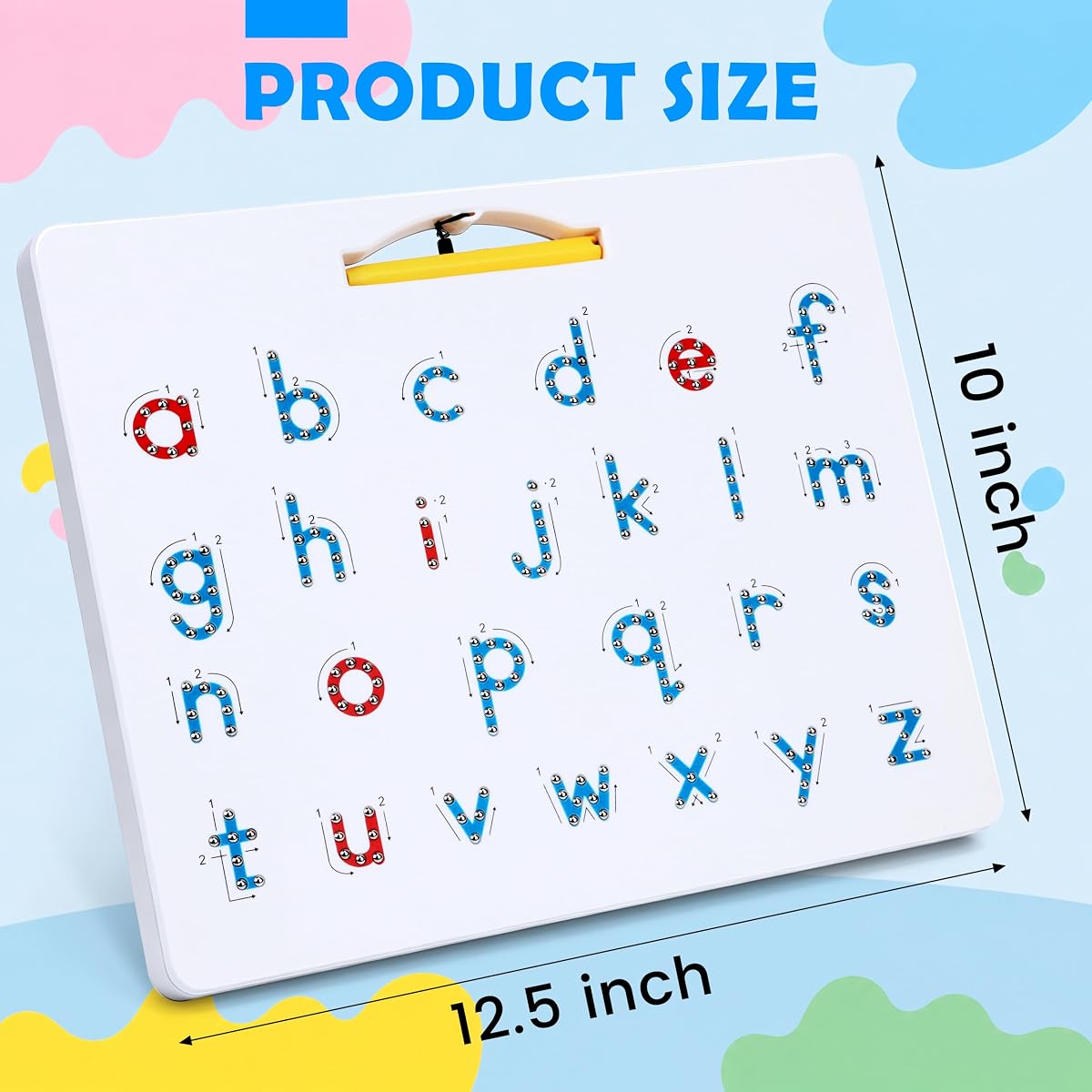 Double-Sided Magnetic Letter Board with Tracing Arrows view 2