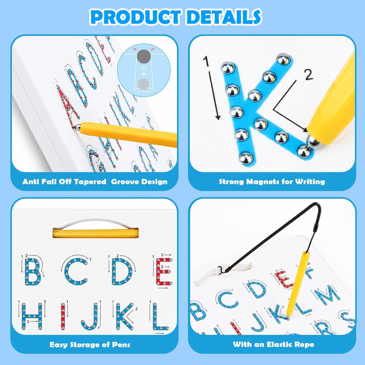 Double-Sided Magnetic Letter Board with Tracing Arrows view 6