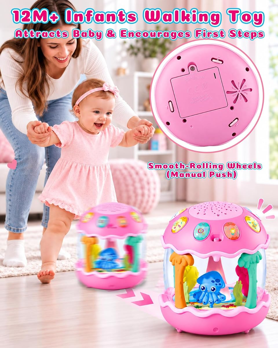 Seven-Colour Ocean Projector with Crab and Octopus view 4