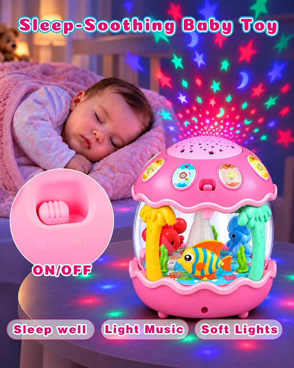Seven-Colour Ocean Projector with Crab and Octopus view 6